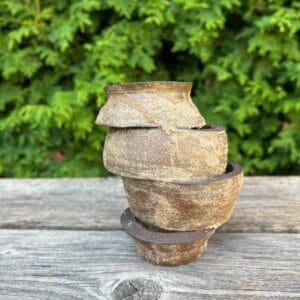Moon Jar [Rock Glaze Exhibition : Greenschist – C1] - Image 1