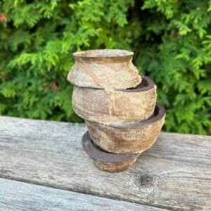 Moon Jar [Rock Glaze Exhibition : Greenschist – C1] - Image 2