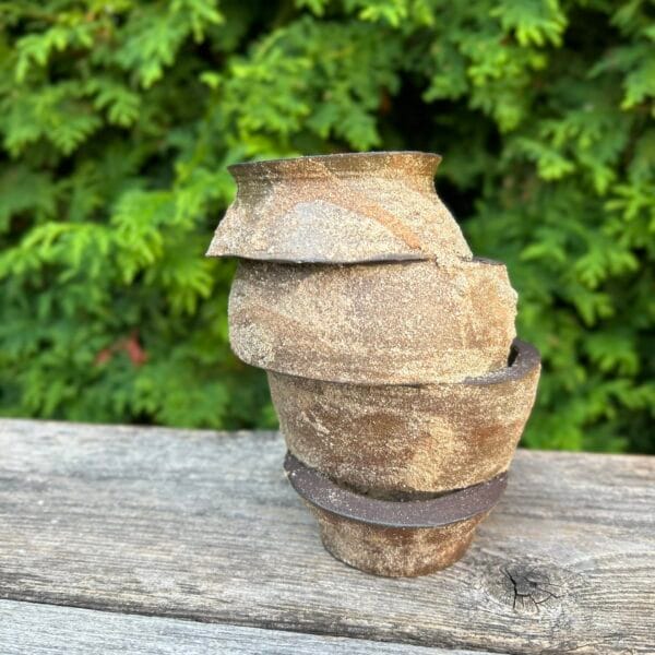Moon Jar [Rock Glaze Exhibition : Greenschist – C1]