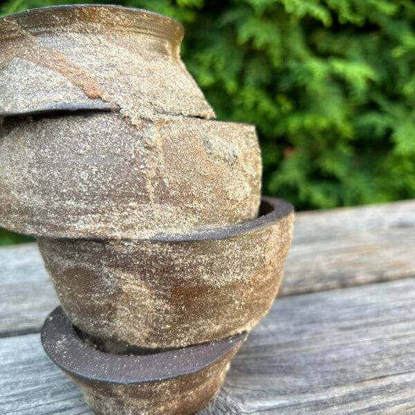 Moon Jar [Rock Glaze Exhibition : Greenschist – C1]