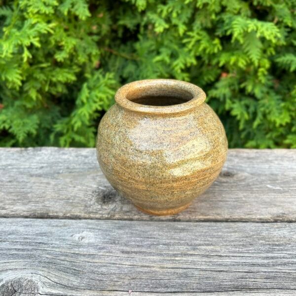 Moon Jar [Rock Glaze Exhibition : Biotite Granite – N1]