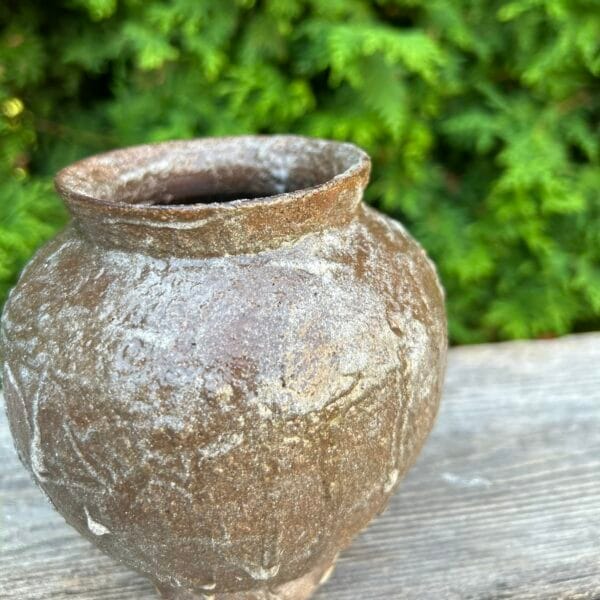 Moon Jar [Rock Glaze Exhibition : Biotite Granite – N2]