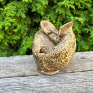 Moon Jar [Rock Glaze Exhibition : Green Aventurine – O2]
