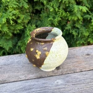 Moon Jar [Rock Glaze Exhibition : Green Aventurine – O1] - Image 2