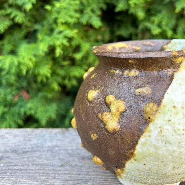 Moon Jar [Rock Glaze Exhibition : Green Aventurine – O1]