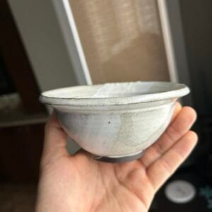 Small rice bowl with a white glaze – Image 3